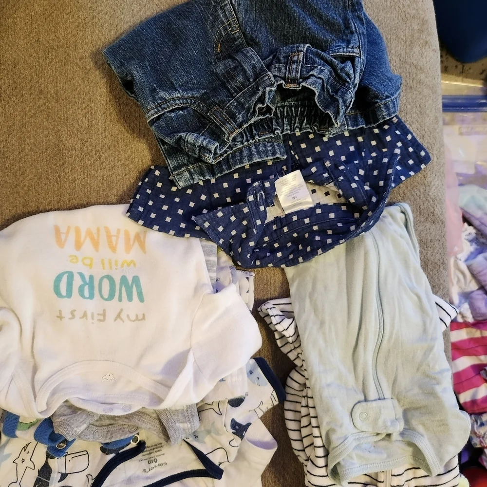 Baby Clothing Bundle with Denim Shorts and Onesies*Free Shipping!*
